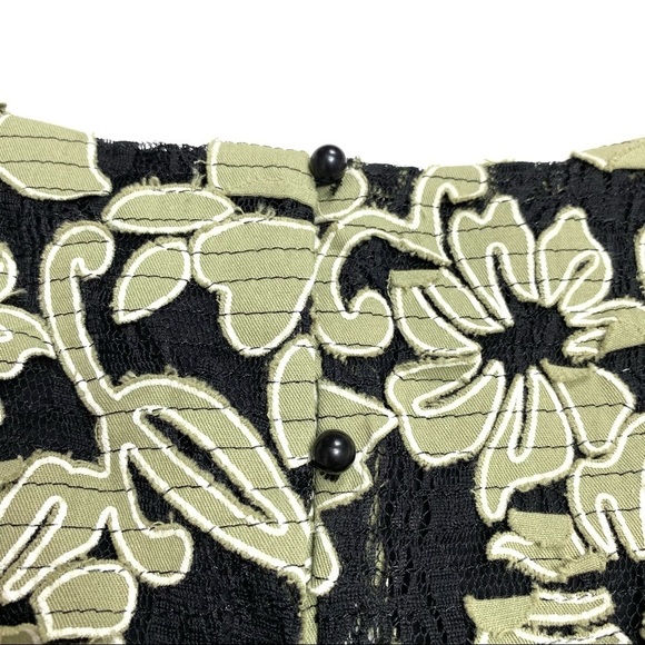 Zac Zac Posen Mika Floral-Appliquéd Gown Dress New - Picture 8 of 11